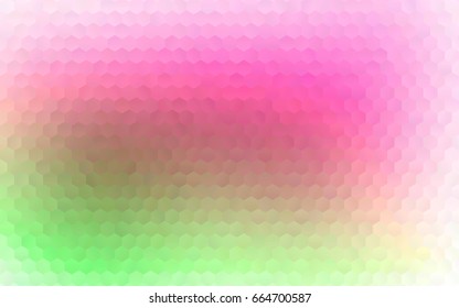 Light Pink, Blue vector blurry hexagon background design. Geometric background in Origami style with gradient. 