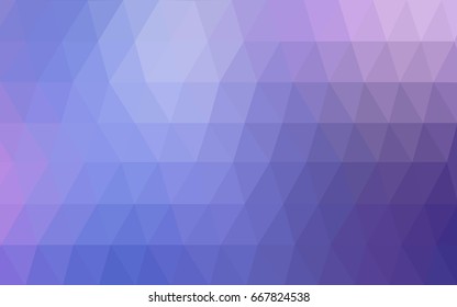 Light Pink, Blue vector blurry triangle background design. Geometric background in Origami style with gradient. 