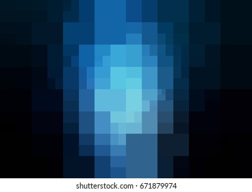Light Pink, Blue vector blurry rectangle background design. Geometric background in Origami style with gradient. 