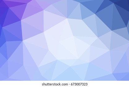 Light Pink, Blue vector blurry triangle background design. Geometric background in Origami style with gradient. 