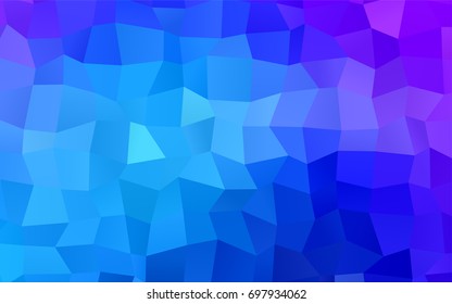 Light Pink, Blue vector blurry rectangular background. Geometric background in square style with gradient. The pattern can be used for brand-new background.