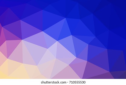 Light Pink, Blue vector blurry triangle background design. Geometric background in Origami style with gradient. 