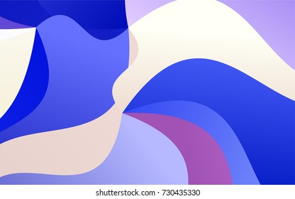 Light Pink, Blue vector blurry arched background. Colorful abstract illustration with gradient crooked lines. A completely new template for your business design.