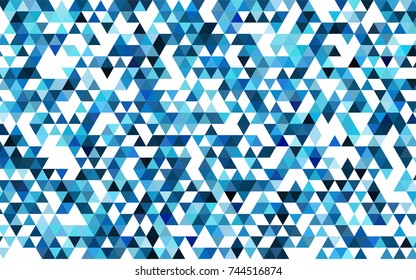 Light Pink, Blue vector blurry triangle pattern. Colorful illustration in abstract style with gradient. A completely new design for your business.