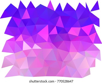 Light Pink, Blue vector blurry triangle template. Creative illustration in halftone style with gradient. The polygonal design can be used for your web site.