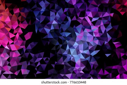 Light Pink, Blue vector blurry triangle template. Brand-new colored illustration in blurry style with gradient. The polygonal design can be used for your web site.