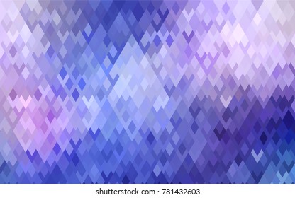 Light Pink, Blue vector blurry rectangular background. Geometric background in square style with gradient. The pattern can be used for brand-new background.