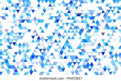 Light Pink, Blue vector blurry triangle pattern. Geometric illustration in Origami style with gradient.  The polygonal design can be used for your web site.