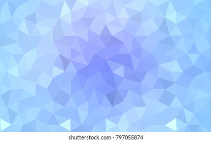 Light Pink, Blue vector blurry triangle background design. Geometric background in Origami style with gradient. 