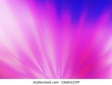Light Pink, Blue vector bokeh pattern. A completely new color illustration in a bokeh style. Brand new design for your business.