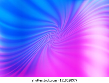 Light Pink, Blue vector bokeh template. Colorful abstract illustration with gradient. The background for your creative designs.