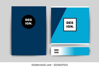 Light Pink, Blue vector brochure for ui, ux design. Glitter abstract design concept with text box. The pattern can be used for any ad, booklets.