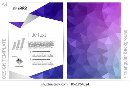 Light Pink, Blue vector  brochure for ui, ux design. Glitter abstract design concept with text box. Pattern for ads, leaflets, labels of your business.