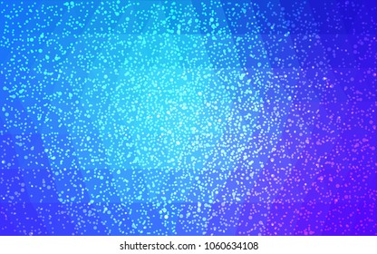 Light Pink, Blue vector christmas postcard low polygon background. Illustration consisting of triangles. Abstract triangular polygonal origami or crystal design of New Year celebration.