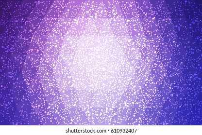 Light Pink, Blue vector christmas postcard low polygon background. Illustration consisting of triangles. Abstract triangular polygonal origami or crystal design of New Year celebration.