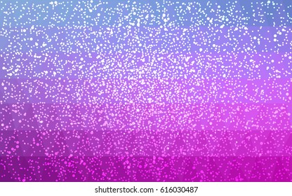 Light Pink, Blue vector christmas postcard low polygon background. Illustration consisting of triangles. Abstract triangular polygonal origami or crystal design of New Year celebration.