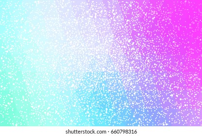 Light Pink, Blue vector christmas polygon background. Low poly Illustration consisting of triangles with snowflakes. Texture background of New Year celebration.