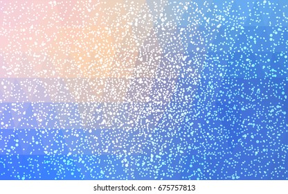 Light Pink, Blue vector christmas postcard low polygon background. Illustration consisting of triangles. Abstract triangular polygonal origami or crystal design of New Year celebration.