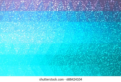 Light Pink, Blue vector christmas postcard low polygon background. Illustration consisting of triangles. Abstract triangular polygonal origami or crystal design of New Year celebration.