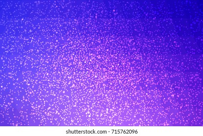 Light Pink, Blue vector christmas polygon background. Low poly Illustration consisting of triangles with snowflakes. Texture background of New Year celebration.