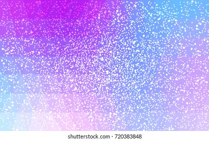 Light Pink, Blue vector christmas postcard low polygon background. Illustration consisting of triangles. Abstract triangular polygonal origami or crystal design of New Year celebration.