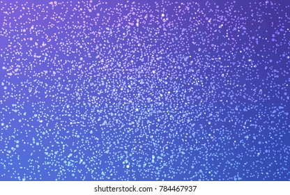 Light Pink, Blue vector christmas polygon background. Low poly Illustration consisting of triangles with snowflakes. Texture background of New Year celebration.