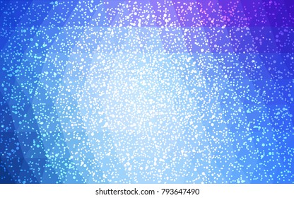 Light Pink, Blue vector christmas postcard low polygon background. Illustration consisting of triangles. Abstract triangular polygonal origami or crystal design of New Year celebration.
