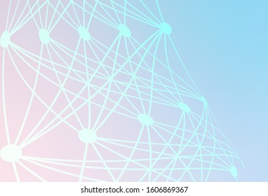 Light Pink, Blue vector colorful abstract texture. An elegant bright illustration with gradient. New style design for your brand book.