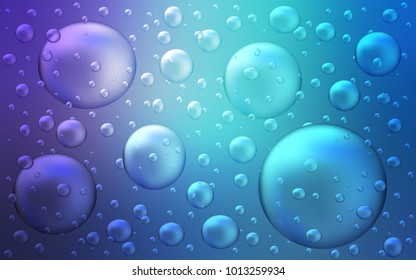 Light Pink, Blue vector cover with spots. Illustration with set of shining colorful abstract circles. The pattern can be used for beautiful websites.