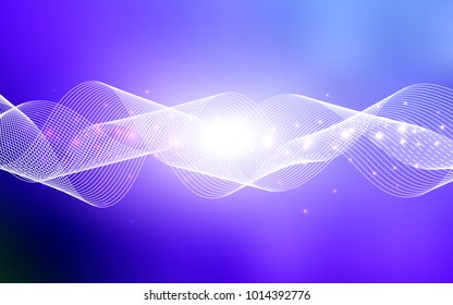 Light Pink, Blue vector cover with happy holiday ribbons. Confetti on blurred abstract background with colorful gradient. Beautiful design for your business advert of anniversary.