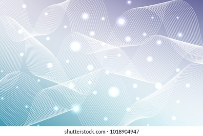Light Pink, Blue vector cover with happy holiday ribbons. Decorative shining illustration with ribbons on abstract template. The template can be used as a background for postcards.