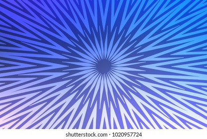 Light Pink, Blue vector cover with stright stripes. Shining colored illustration with sharp stripes. Best design for your ad, poster, banner.