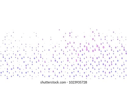Light Pink, Blue vector cover with mathematic symbols. Shining colorful illustration with isolated Digit signs. The pattern can be used for school, grammar websites.