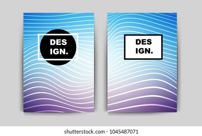 Light Pink, Blue vector cover for Envelopes. Abstract booklet on colored background with gradient. Beautiful design for cover of notepads.