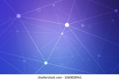 Light Pink, Blue vector cover with spots, lines. Illustration with set of colorful abstract circles and lines. New design for ad, poster, banner of your website.