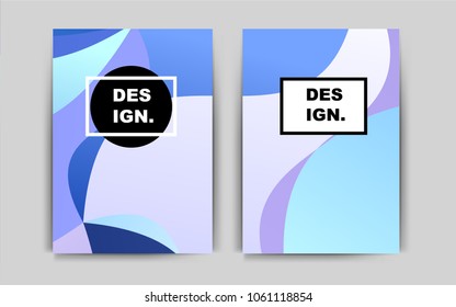 Light Pink, Blue vector cover for Envelopes. Abstract booklet on colored background with gradient. Completely new template for your brand book.