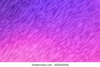 Light Pink, Blue vector cover with long lines. Lines on blurred abstract background with gradient. Best design for your ad, poster, banner.