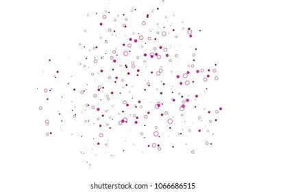 Light Pink, Blue vector  cover with spots. Abstract illustration with colored bubbles in nature style. The pattern can be used for ads, leaflets of liquid.