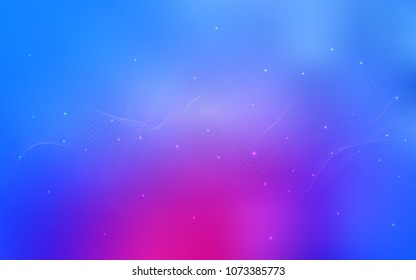 Light Pink, Blue vector cover with spots. Illustration with set of shining colorful abstract circles. Beautiful design for your business natural advert.