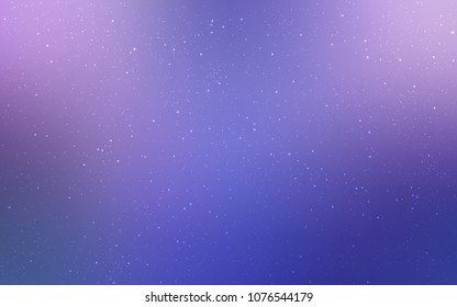 Light Pink, Blue vector cover with astronomical stars. Glitter abstract illustration with colorful cosmic stars. Template for cosmic backgrounds.