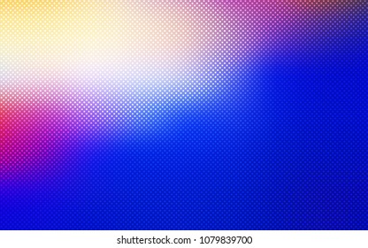 Light Pink, Blue vector cover with spots. Blurred bubbles on abstract background with colorful gradient. Pattern can be used for futuristic ad, booklets.
