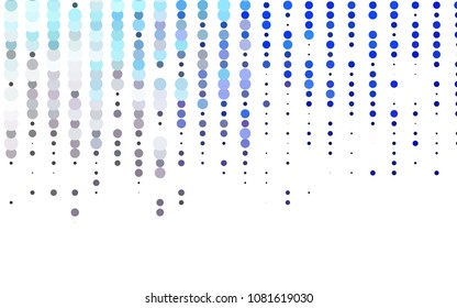 Light Pink, Blue vector  cover with spots. Abstract illustration with colored bubbles in nature style. Beautiful design for your business natural advert.