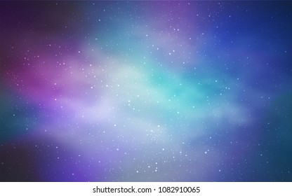 Light Pink, Blue vector cover with astronomical stars. Modern abstract illustration with Big Dipper stars. Pattern for astrology websites.