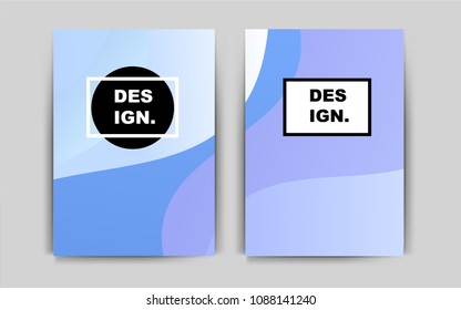 Light Pink, Blue vector cover for Envelopes. Glitter abstract design concept with text box. The pattern can be used for any ad, booklets.