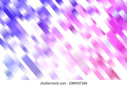 Light Pink, Blue vector cover with long lines. Glitter abstract illustration with colored sticks. The pattern can be used for busines ad, booklets, leaflets