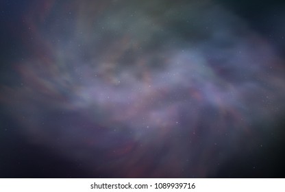 Light Pink, Blue vector cover with astronomical stars. Blurred decorative design in simple style with galaxy stars. Smart design for your business advert.