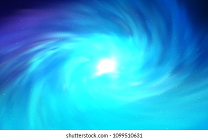 Light Pink, Blue vector cover with astronomical stars. Space stars on blurred abstract background with gradient. Best design for your ad, poster, banner.