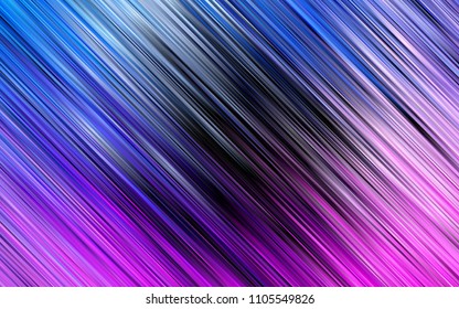 Light Pink, Blue vector cover with long lines. Shining colored illustration with narrow lines. The pattern can be used as ads, poster, banner for commercial.