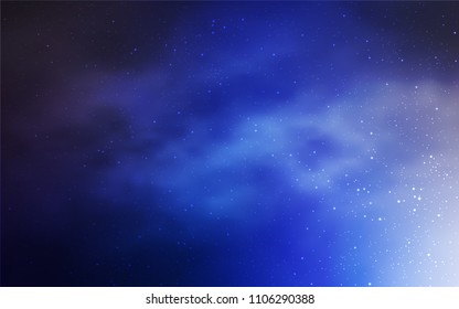 Light Pink, Blue vector cover with astronomical stars. Modern abstract illustration with Big Dipper stars. Pattern for futuristic ad, booklets.