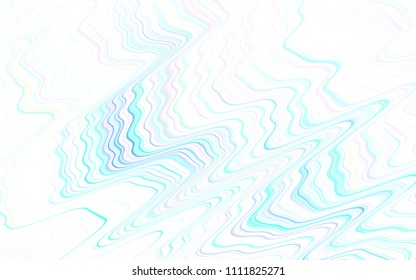Light Pink, Blue vector cover with stright stripes. Lines on blurred abstract background with gradient. Template for your beautiful backgrounds.